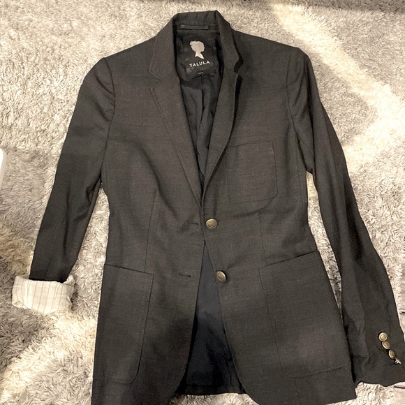 Aritzia Talula charcoal Grey wool blazer, Size 2 - Picture 1 of 8